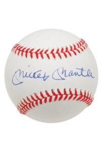 Mickey Mantle Single Signed Baseball