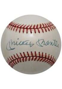 Mickey Mantle Single-Signed OAL Baseball