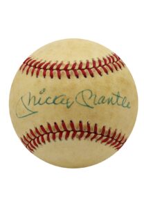 Mickey Mantle Single-Signed OAL Baseball