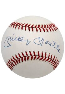 Mickey Mantle Single-Signed OAL Baseball