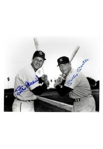 Mickey Mantle & Stan Musial Dual-Signed B&W 8×10 Photo