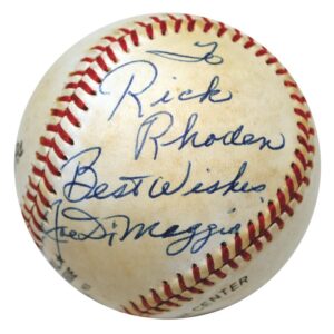 Mickey Mantle, Ted Williams & Joe DiMaggio Single-Signed Baseballs from the Collection of Rick Rhoden