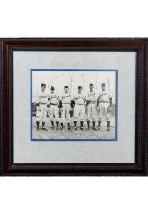 Mid-1930s Detroit Tigers Multi-Signed Photo Including Greenberg & Gehringer