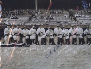 Mid-1930s New York Yankees Team Photo Autographed by Babe Ruth