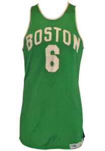 Mid 1950s Bill Russell Boston Celtics Salesman Sample Road Durene Jersey