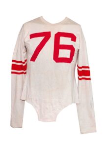 Mid 1950s NY Giants Game-Used Road Durene Jersey Attributed to Rosie Grier