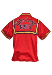 Mid 1950s Paul Seymour Syracuse Nationals Player-Worn Satin Warm-Up Jacket