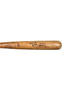 Mid 1960s Art Shamsky Cincinnati Reds Rookie Era Game-Used & Signed Bat