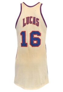 Mid 1960s Jerry Lucas Cincinnati Royals Game-Used Home Jersey (Scarce Home Example Affixed w. Local 