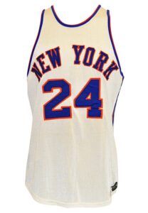 Mid 1960s Len Chappell New York Knicks Game-Used Home Durene Jersey (Outstanding Condition Graded 10)