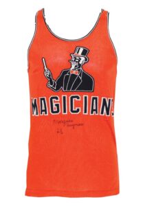 Mid 1960s Marques Haynes Harlem Magicians Game-Used & Autographed Uniform