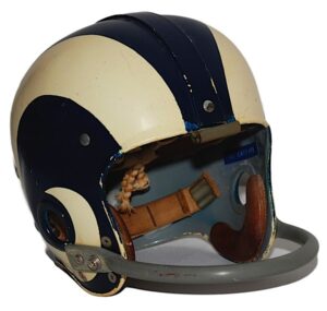 Mid 1960s Roman Gabriel Los Angeles Rams Game-Used Suspension Helmet