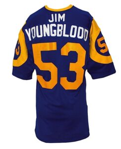 Mid 1970s Jim Youngblood Los Angeles Rams Game-Used Home Jersey