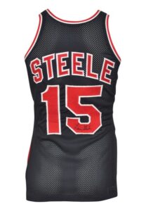 Mid 1970s Larry Steele Portland Trail Blazers Game-Used & Autographed Road Jersey