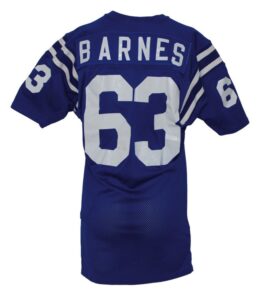 Mid 1970’s Mike Barnes Baltimore Colts Game-Used Home Jersey