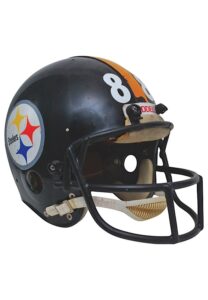 Mid 1970s Pittsburgh Steelers Game-Used & Autographed Helmet Attributed To Lynn Swann