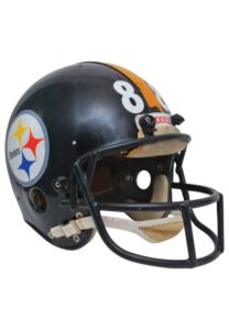 Mid 1970s Pittsburgh Steelers Game-Used & Autographed Helmet Attributed To Lynn Swann