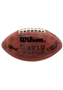 Mid 1970s World Football League Game-Used Football