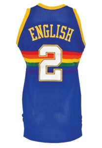 Mid 1980s Alex English Denver Nuggets Game-Used Road Uniform (2)