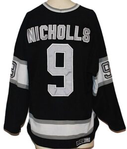 Mid 1980s Bernie Nicholls LA Kings Game-Used Road Jersey