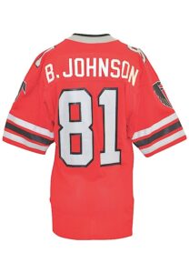 Mid 1980s Billy “White Shoes” Johnson Atlanta Falcons Game-Used Home Jersey