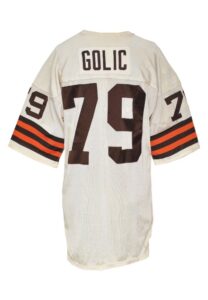 Mid 1980s Bob Golic Cleveland Browns Game-Used Road Jersey