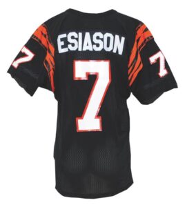 Mid 1980’s Boomer Esiason Cincinnati Bengals Game-Used Home Jersey