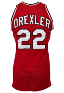 Mid 1980s Clyde Drexler Portland Trail Blazers Rookie Era Game-Used Jersey