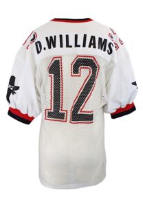 Mid 1980s Doug Williams Oklahoma/Arizona Outlaws Game-Used & Autographed White Jersey