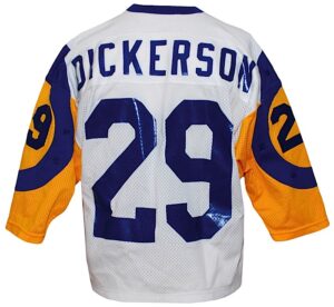 Mid 1980s Eric Dickerson LA Rams Game-Used Road Jersey