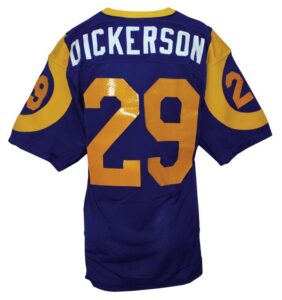 Mid-1980s Eric Dickerson Los Angeles Rams Game-Used Home Jersey