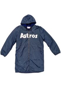 Mid 1980s Houston Astros Player Worn Cold Weather Bullpen Jacket