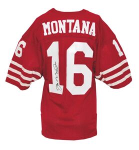 Mid 1980’s Joe Montana San Francisco 49ers Game-Used & Autographed Home Jersey