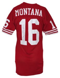 Mid 1980’s Joe Montana San Francisco 49ers Game Used & Autographed Home Jersey