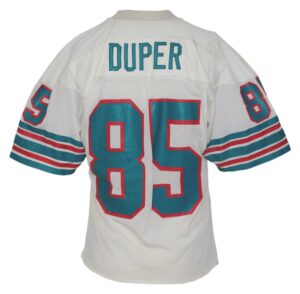 Mid 1980’s Mark Duper Miami Dolphins Game-Used Road Jersey & Late 1980s Rick Graf Miami Dolphins Game-Used Home Jersey