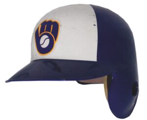 Mid 1980s Robin Yount Milwaukee Brewers Game-Used & Autographed Batting Helmet