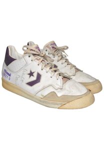 Mid 1980s Walter Davis Phoenix Suns Game-Used & Autographed Sneakers