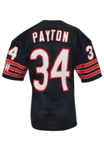 Mid 1980s Walter Payton Chicago Bears Game-Used & Autographed Home Jersey