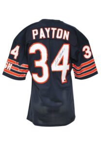 Mid 1980’s Walter Payton Chicago Bears Game-Used & Autographed Home Jersey