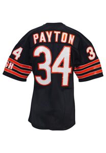 Mid 1980s Walter Payton Chicago Bears Game-Used Home Jersey