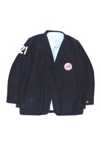 Mid 1990s Ken Kaiser American League Umpire-Worn & Autographed Sports Jacket, Dress Shirt, Cap & Slacks