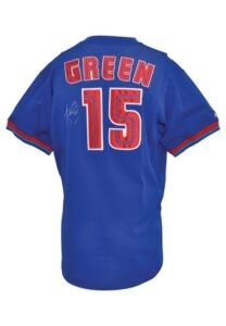 Mid 1990s Shawn Green Toronto Blue Jays Batting Practice & Autographed Mesh Jersey