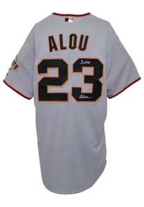 Mid 2000s Felipe Alou San Francisco Giants Manager-Worn & Autographed Road Jersey