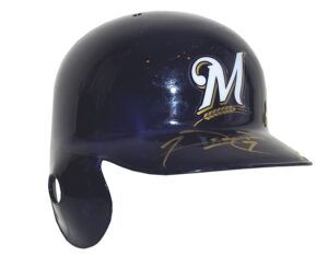 Mid 2000s Prince Fielder Milwaukee Brewers Game-Used and Autographed Batting Helmet