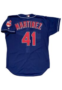 Mid 2000s Victor Martinez Cleveland Indians Game-Used Alternate Jersey