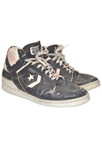 Mid-To-Late 1980s Larry Bird Boston Celtics Game-Used & Autographed Sneakers