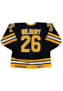 Mike Milbury Boston Bruins Old-Timers Worn Jersey