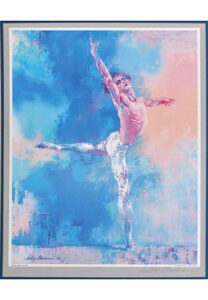 Mikhail Baryshnikov LeRoy Neiman Print Autographed By Neiman