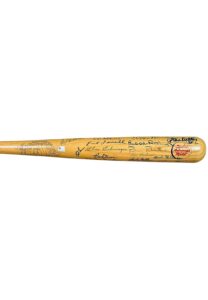 MLB Hall of Famers Multi-Signed Bat Including Ted Williams, Stan Musial, Sandy Koufax, Willie Mays