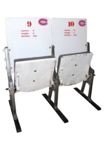 Montreal Canadiens Double Stadium Seats from The Montreal Forum